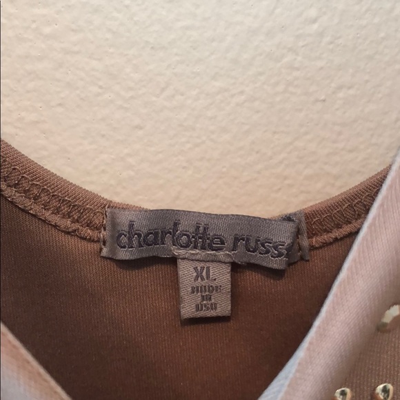 Charlotte Russe peplum top sz xl - Picture 3 of 6